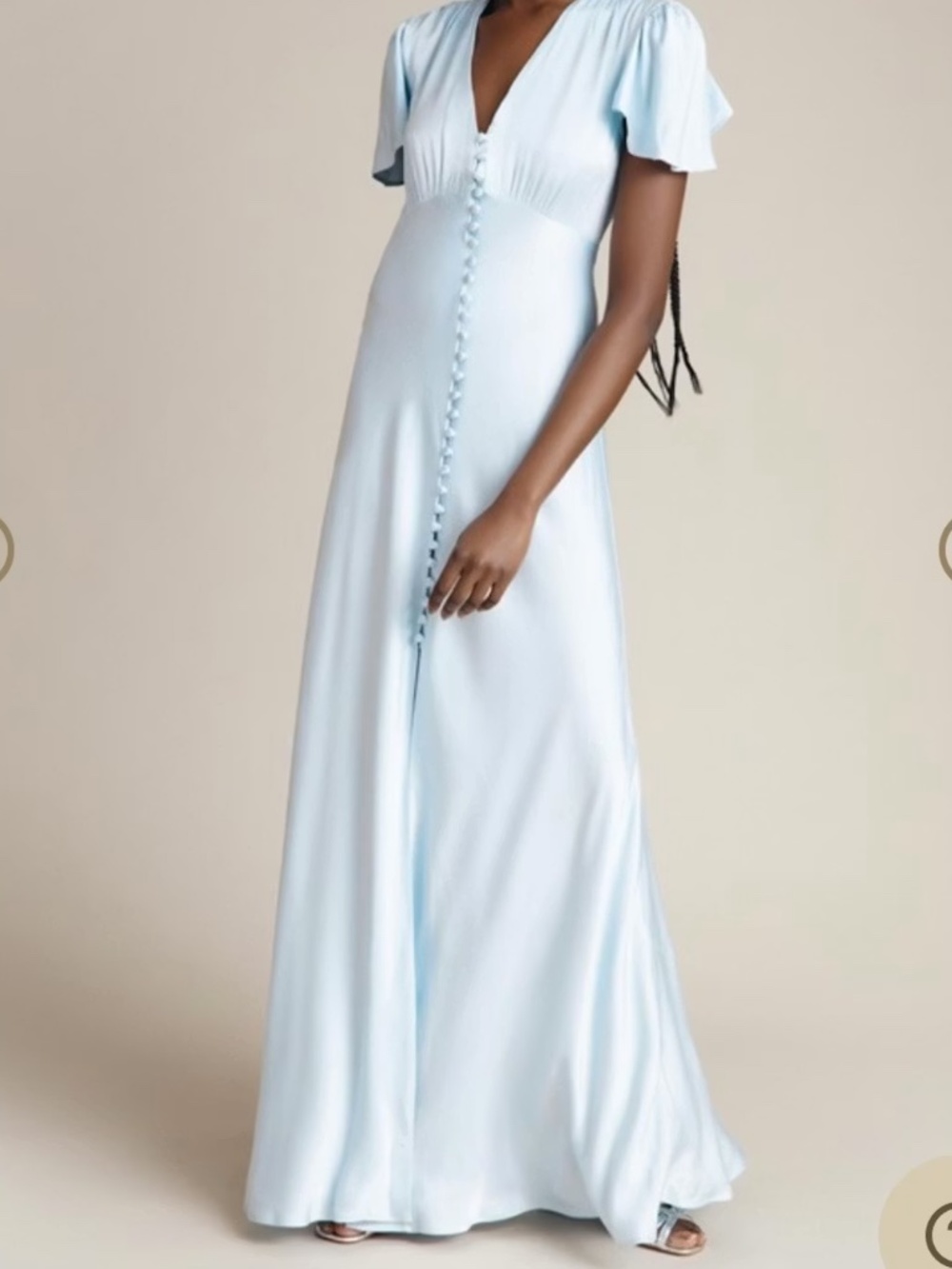 Ghost London Delphine Dress (Light Blue) - XS